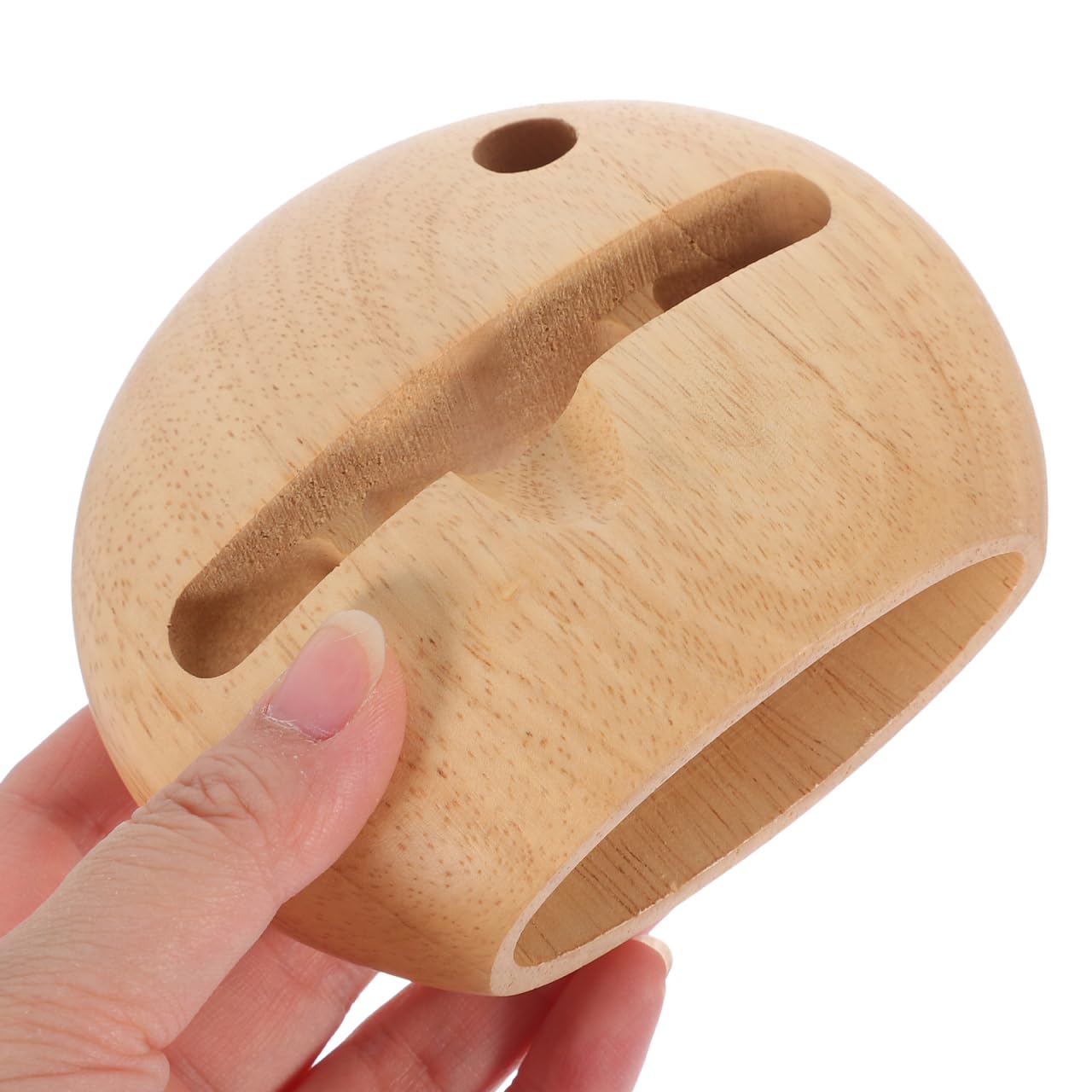 IMIKEYA Sound Amplifying Phone Stand Wooden Cellphone Holder Smartphone Stand Deep Sound Desktop Smartphone Bracket Echo Resonance Principle