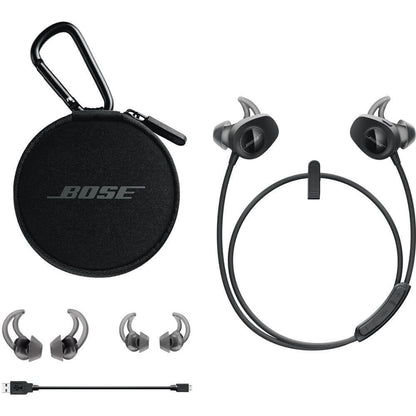 Bose SoundSport, Wireless Earbuds, (Sweatproof Bluetooth Headphones for Running and Sports), Black