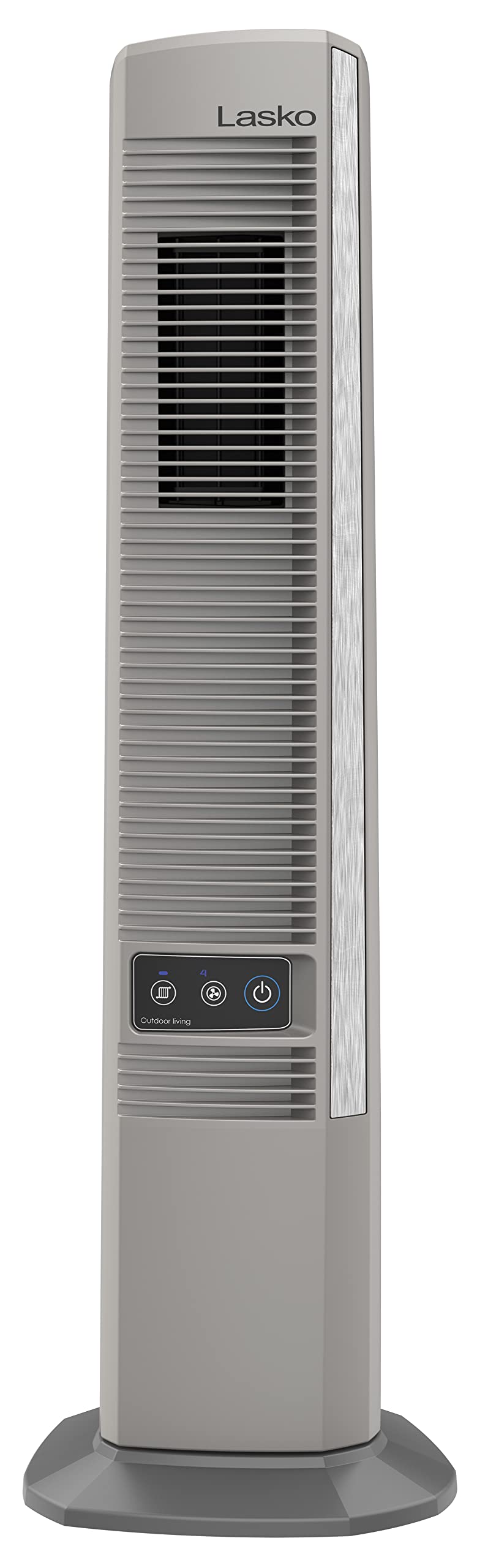 Lasko Outdoor Living Oscillating Tower Fan, for Decks, Patios and Porches, 10 Foot Power Cord, 4 Refreshing Speeds, 42", Beige, YF202