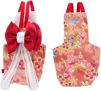 Bird Flight Suits Diapers, Parrot Flight Suits Diapers for Monk Parakeets, Cockatiels Flight Suits, Parrot Clothes, Bird Training Nappy Suit Liners Clothes (XS, Red-C)