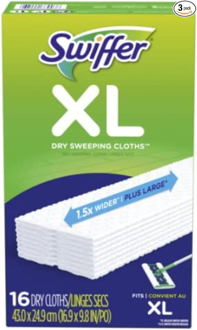 Swiffer Sweeper X-Large Disposable Sweeping Cloths, 16-Count Boxes