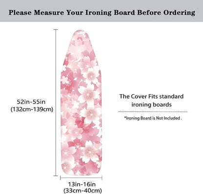 Cherry Blossom Print Ironing Board Cover 15x54 Inch Standard Ironing Board Cover