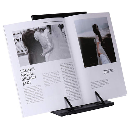 Abankey KLOUD CityBlack Metal Desktop Document Book Holder with 7 Adjustable Positions (Lost ocean-SJ981)