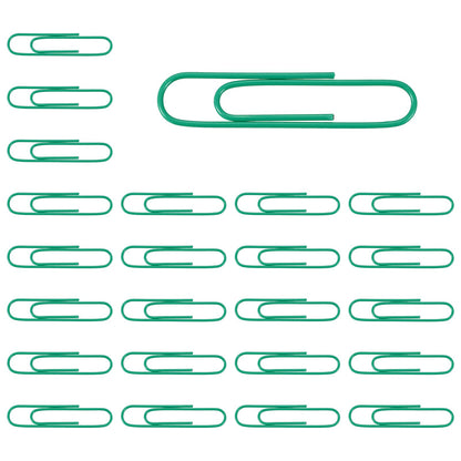 PATIKIL 40 Pcs Pin Shape Paper Clip, 3.1x0.6 Inch Large Pin Paper Clip Cute Metal Planner Bookmarks Decorative Clamps Holders for Document Office Home, Green