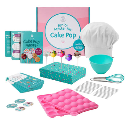 Tovla Jr. Ultimate Reusable Cake Pop-Making Kit for Kids – Fun DIY Baking Kit, STEM Activity for Ages 4+, Visual Learning Cake Pop Molds & Tools Set, Great Gift for Young Chefs