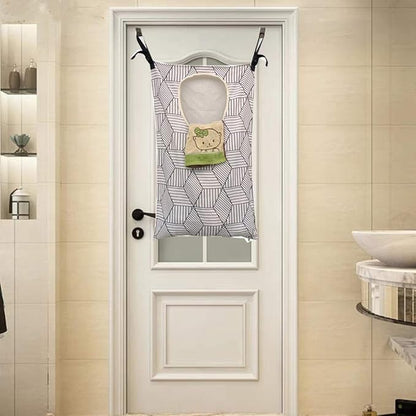 HDHYK Adjustable Space Saving Door Hanging Laundry Hamper