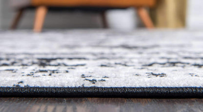 Unique Loom Sofia Collection Area Rug - Salle Garnier (5' 3" x 8' Rectangle, Black/ Ivory)