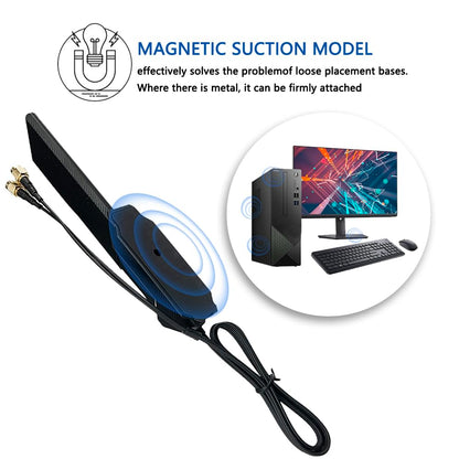 ZAHARA WiFi 6e Antenna 2T2R Dual Band 2.4G/5G/ 6G/ Replacement for ASUS ROG Strix B560 B660 Z490 Z590 Z690 X570 H610 H670 M13H M12 M11 Motherboard Wireless Network Router Laptop WiFi 6E Antenna