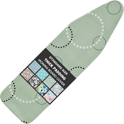 Ironing Board Cover and Pad Standard Size 15" x 54", 3 Pairs of Hook and Loop