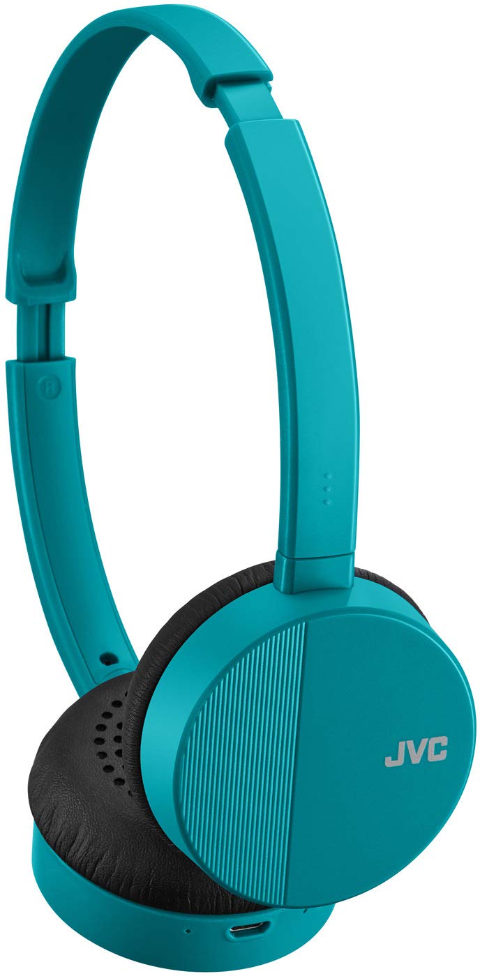 JVC HA-S23W Wireless Headphones - On Ear Bluetooth Headphones, Foldable Flat Design, 17-Hour Long Battery Life (Green)