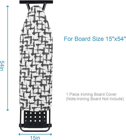 BNDX Ironing Board Cover, Stain Resistant & Durable Scorch, 2 Click Buckles