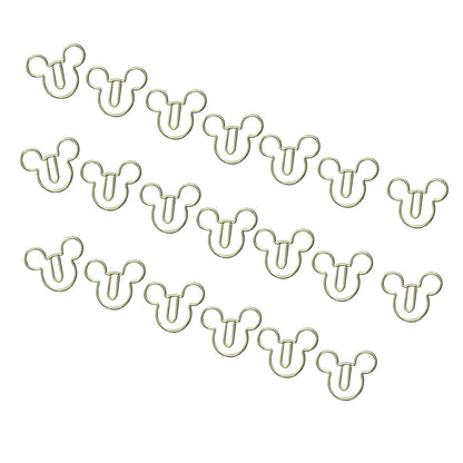 20 Pack Mouse Head Paper Clips Bookmark Clamp for Documents Books Organized Scrapbooks Calendars Album Envelope
