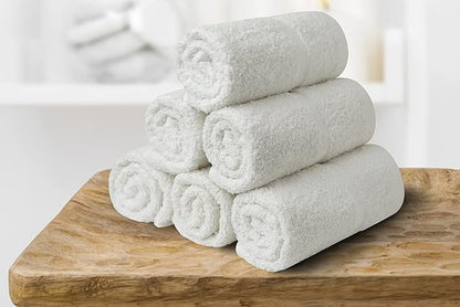 Basic Hand Towels 16x26 Inches – Bulk Pack of 24 – White Color – Soft and