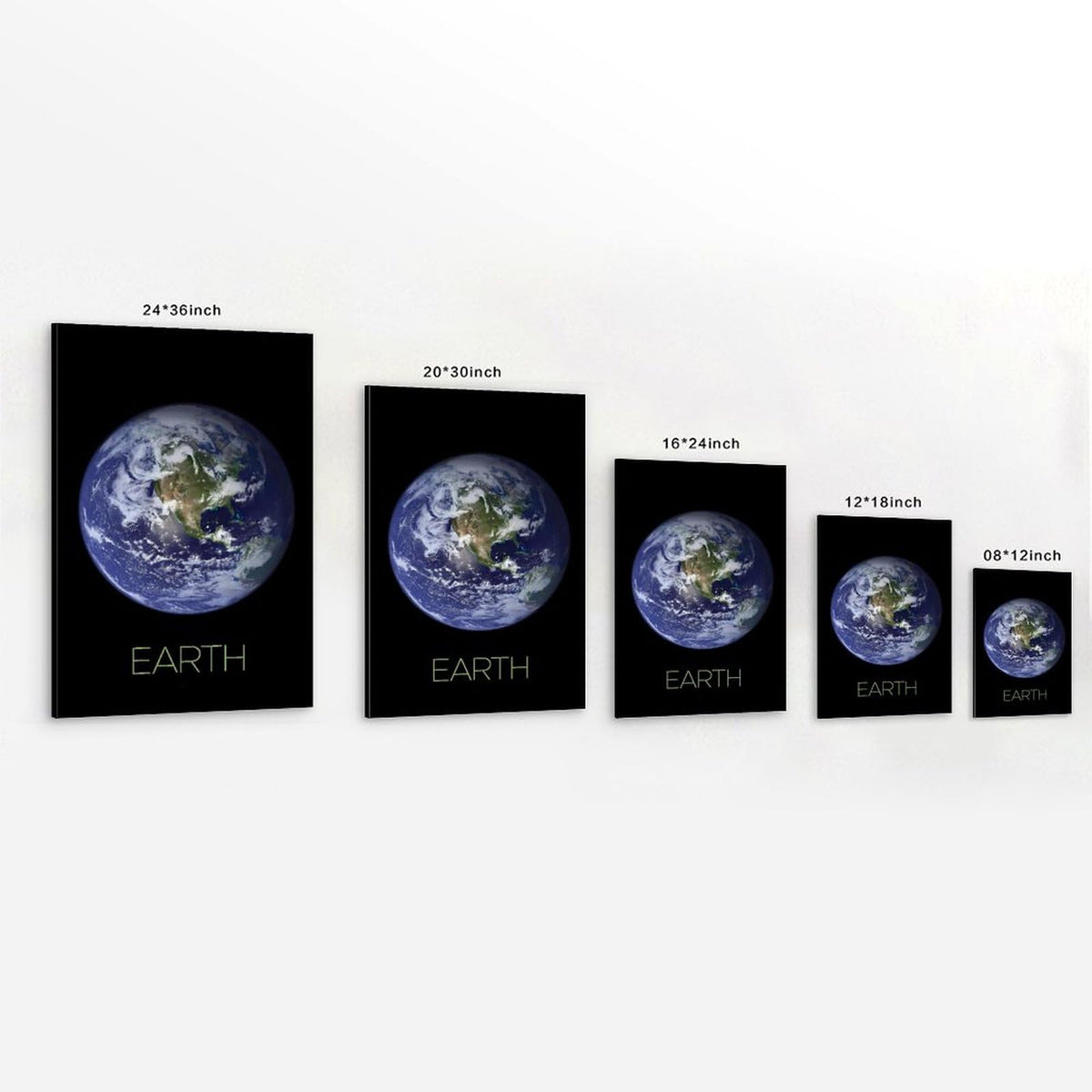 XIAOLOUTINYU Solar System Canvas Wall Art - Earth Planet Space Poster for Kids Room Bedroom Classroom, STEM Educational Astronomy Decor, Science Gift for Boys Girls Teens, 16x24 Inch Unframed