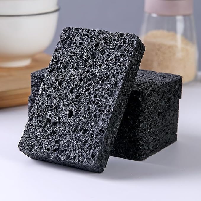 36 - Pack Non-Scratch Scrub Sponges - Sponges for Dishes and Washing Dishes, Cleaning Sponges for Kitchen Home and More(Black