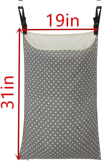 Adjustable Space Saving Door Hanging Laundry Hamper Bag Dorm Laundry Bag