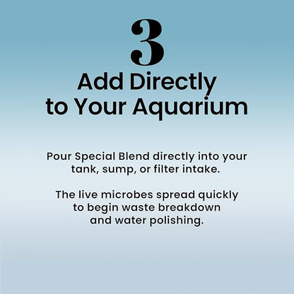 MICROBE-LIFT Special Blend Aquarium Water Care Treatment, Cleaner & Clarifier for Fresh and Saltwater Fish Tanks, Reduces Maintenance & Helps with Aquarium Algae Control and Odor, 4 Ounces (SBH04)