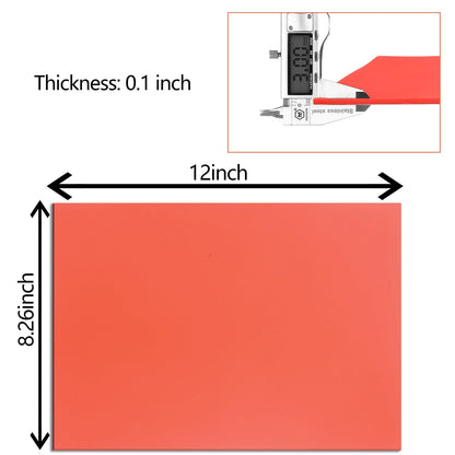Frddiud Rubber Stamp Sheets for Laser Engraving Machine, 2 PCS A4 Size Engraving Soft Rubber Mats for Laser Cutter to Make Rubber Stamps, Ink Stamp Pads Engraving Tools & Supplies (Orange)