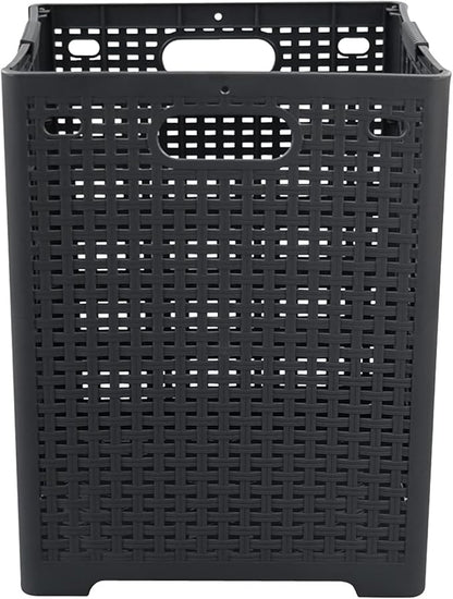 Kekow 1-Pack 42 L Plastic Collapsible Laundry Basket
