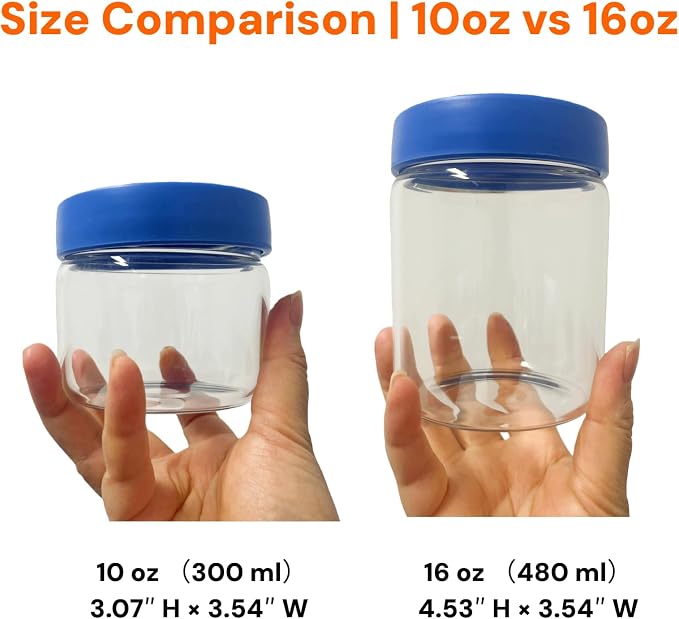 4 Pack 10oz Borosilicate Glass Jars with Lids – Fits 1 Cup Recipes and Toppings – Freezer to Oven Safe (-4°F to 446°F) Meal Prep Containers for Chia Pudding, Overnight Oats, Yogurt