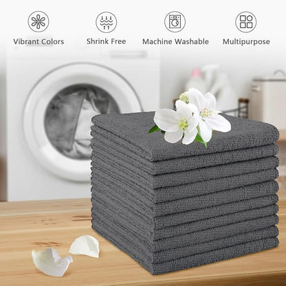 Orighty Washcloths, 20 Pack Microfiber Face Towels, Highly Absorbent and Soft