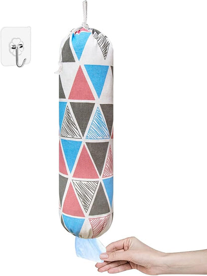 Plastic Bag Holder, Wall Mount Plastic Bag Organizer, Shopping Bags Carrier
