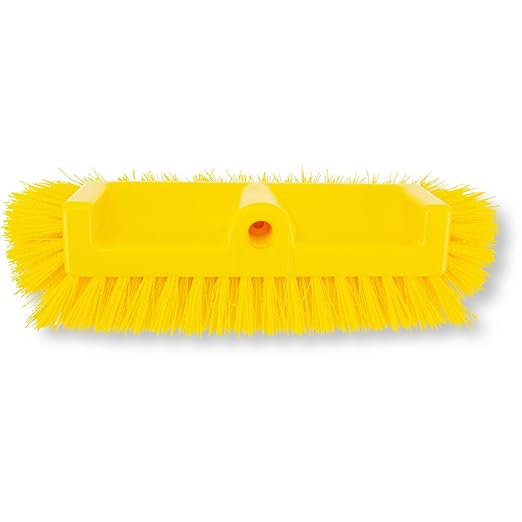 SPARTA Multi-Level Tile Scrub Brush 12" Wide Brush Head, Heavy-Duty Tile