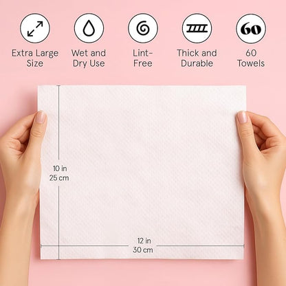 grace & stella Face Towels Disposable
