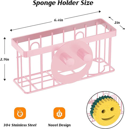 Sponge Holder Smiley Face, Sink Caddy, Sink Organizer