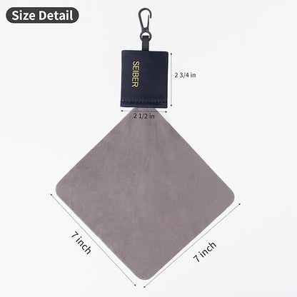 Glasses Cleaner Cleaning Cloth Keychain, Reusable Microfiber Eyeglasses Clean