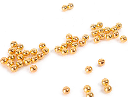 Sooyee Gold Art Faux Pearls 1700-Pcs Loose Beads no Hole 1.1 Lbs for Vase Fillers, Table Scatter, Wedding, Birthday Party Home Decoration,8mm