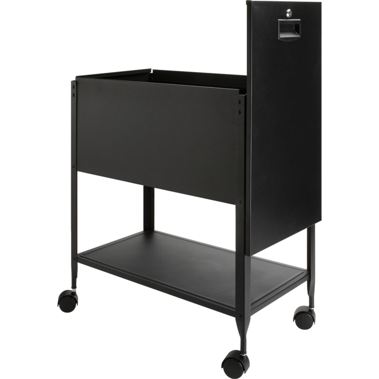 Lorell Standard Lock Mobile File Black 28.35" x 16.54" x 6.50"