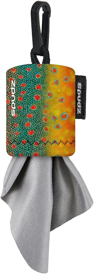 SPUDZ Ultra Microfiber Lens Cleaner – Closable Pouch, Washable –