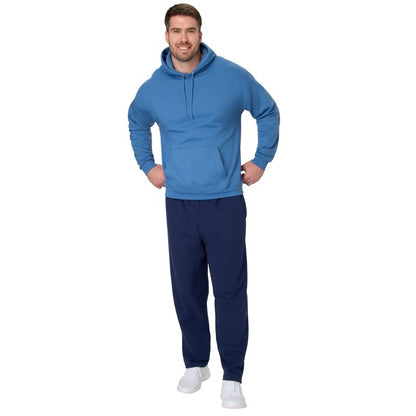Hanes Men's EcoSmart Open Leg Pant with Pockets, Navy, XL