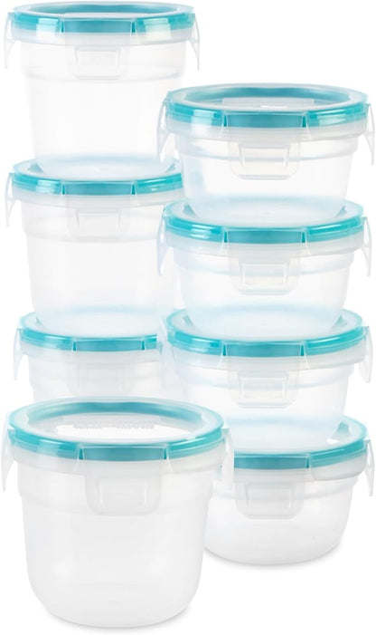 Snapware Plastic Total Solution 16-Pc Food Storage Containers Set, 2-Cup &