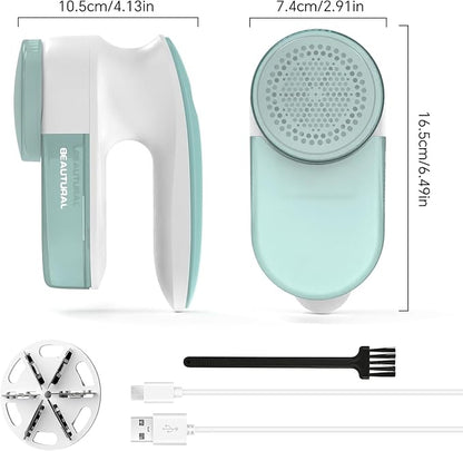BEAUTURAL Fabric Shaver and Lint Remover, Rechargeable Sweater Defuzzer