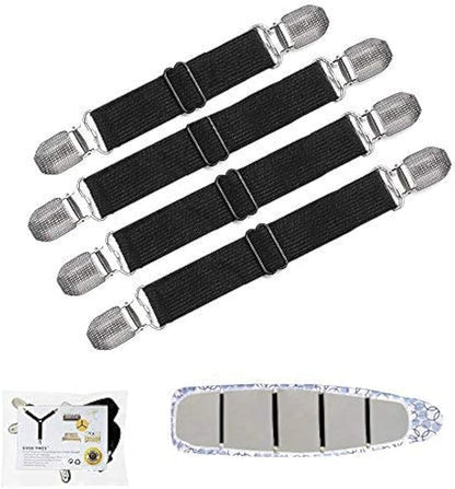 Goodtimes Ironing Board Cover Clips, Adjustable Ironing Board Pad Braces