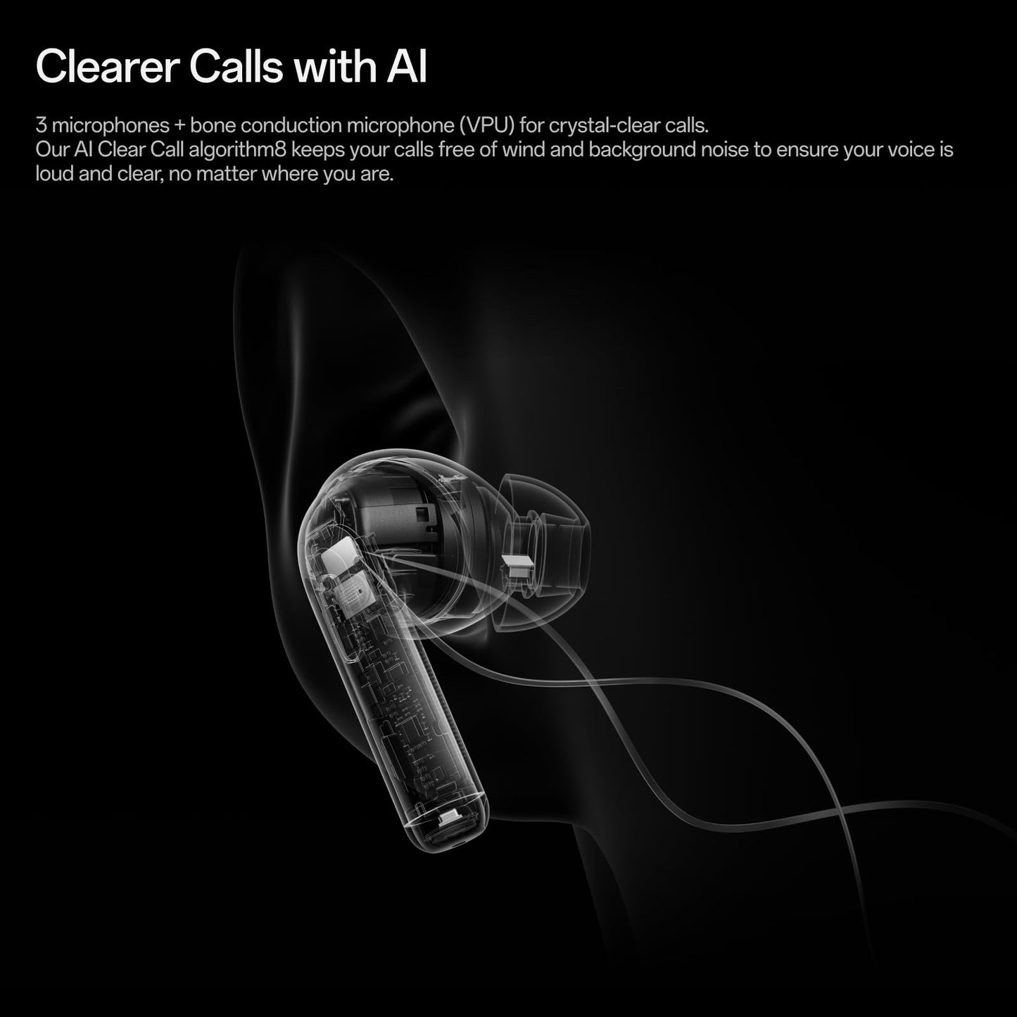 OnePlus Buds Pro 3, Wireless Bluetooth Earbuds, Noise Canceling Earbuds, Deep Bass, Immersive Sound, Up to 44 Hour Playtime with Charging case, Midnight Opus