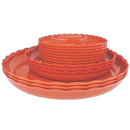 OFiSEXPT 13Pcs Plant Saucer Trays, 6/8/10 Inch Round, Plastic Drip Trays for Indoor/Outdoor Plants