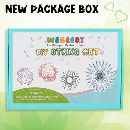WEBBEDY 3D String Art Kit DIY Bee String Arts and Craft Kits for Adults Beginners Include All Necessary Accessories and Wooden Frame, Home Wall Decorations Unique Gift