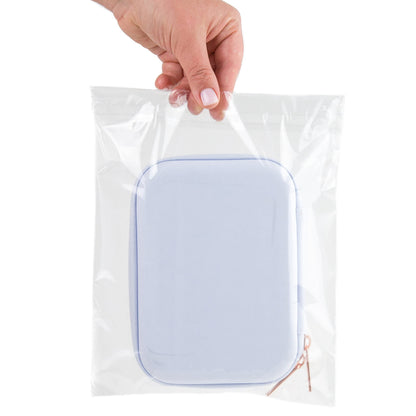Clear Poly Bags Combo Pack - 400 Count (6x9", 8x10", 9x12", 11x14") - Extra Strong Self-Seal Plastic Packaging Bags for Shipping, Retail & Product Storage