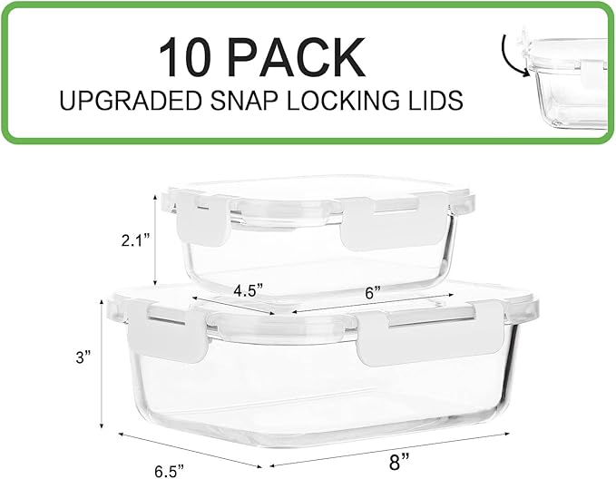 Glass Meal Prep Containers