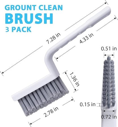 Grout Cleaner Brush, Hard Bristle Grout Cleaning Brushes Scrubber