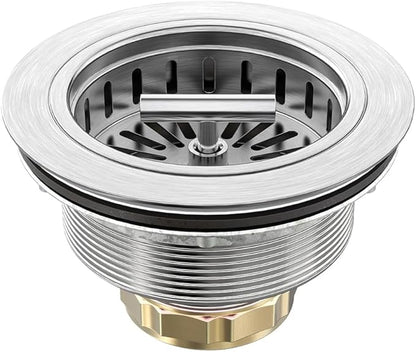 KONE Kitchen Sink Drain Sink Strainer 3-1/2 Inch Drain Assembly Kit Replacement