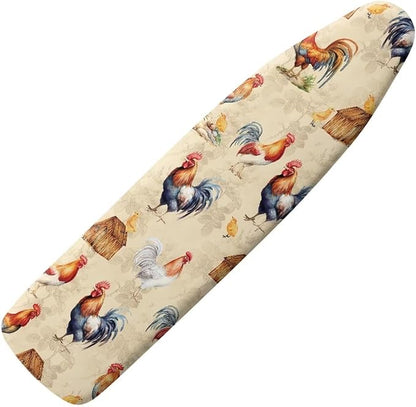 Rooster Ironing Board Cover Durable Thick Table Top Ironing Board Cover