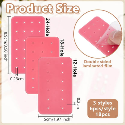 OLYCRAFT 18Pc Portable Earring Display Card for Travel Home Earring Jewelry