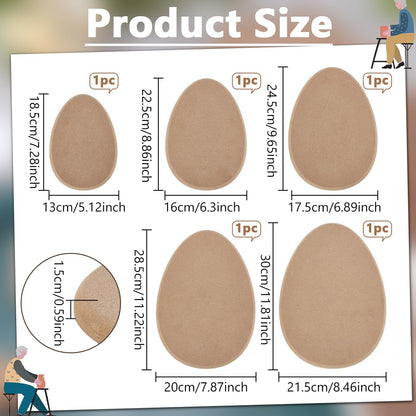 NBEADS 5 Pcs 5 Sizes Ceramics Molds, Ceramics Plate Molds Pottery Molds Pottery Tools Egg Shape Slump Molds Plate Forming Molds for Clay Handbuilding DIY