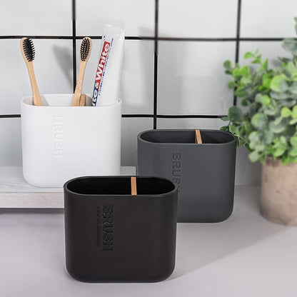 Toothbrush Holders Bamboo Electric Toothbrush Holder Bathroom Storage Organizer