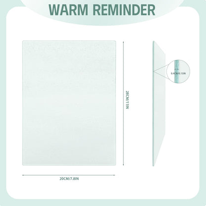 10 Pack Sublimation Glass Cutting Boards Blank Sublimation Tempered Glass Cutting Boards Anti Slip Cutting Board DIY for Heat Press Machine(11 x 8 Inch)