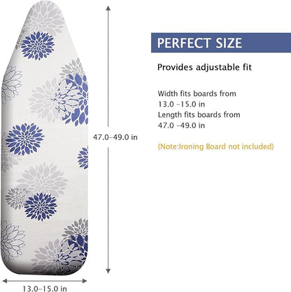 SheeChung Ironing Board Cover and Pad 15" x 49", Iron Board Cover